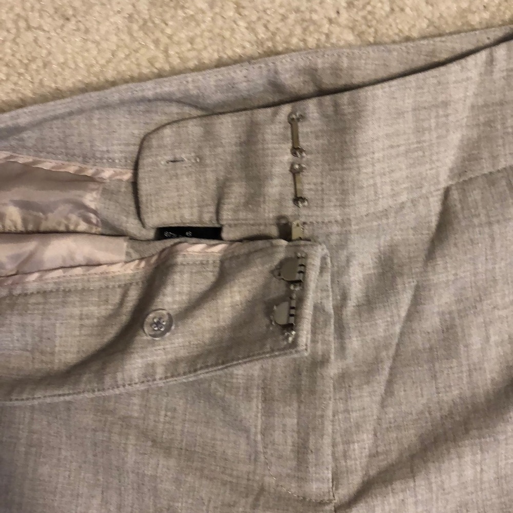 size 6 beige wide legged pants - Picture 5 of 6